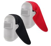 Vercraft 2 Pcs Welding Neck Protector Compatible with Most Welding Helmets | Flame-resistant Cotton, Extended Head Neck Coverage, Hook Attachment for Secure Fit, Protects from Sparks and Splatter