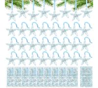 Vercraft 36 Set Starfish Rescue Story Employee Appreciation Gifts Bulk You Make a Profound Difference Starfish Pendant Hanging Decoration with Inspirational Cards for Staff Volunteer Coworker Team