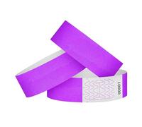 Verdalux 100 Pcs Paper Bracelets Waterproof Tear Resistant Identification Wrist Bands Easy-to-Operate Disposable Event Wristbands for