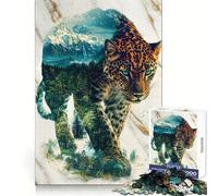 Verdant Jungle Phantom Adult Jigsaw Puzzles 1000 Pieces Brain Agility Easy Enjoyment Secure Join Fine Xmas Gift (38x26cm)