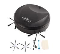 Verdant Touch Automatic Vacuum Cleaner Robotic Vacuum Cleaner Smart Wireless Low Noise USB Charging Automatic Clean Robot for Sweeping and Mopping Black
