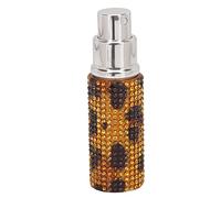 Verdant Touch Perfume Atomizer Bottle Refillable Perfume Bottle Rhinestone Decor Leopard Print 10ml Portable Spray Atomizer