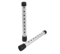 VERDANVERSE 1 Pair Aluminum Alloy Walker Leg Tubes 28Mm Diameter with 8-Level Height Adjustment for Elderly Mobility Aid Replacement Legs Suitable for Rehabilitation and Home Use