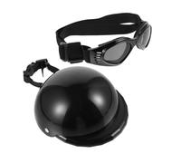 VERDANVERSE 1 Set Funny Pet Helmet Glasses Stylish Dog Cat Safety Headwear Creative Design Lightweight Portable for Pet Costumes Outdoor Adventures