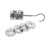 VERDANVERSE 1 Set Metal Slotted Weights Set for Lab Calibration Each Total Includes Weights and Hanger Precision Slotted Mass for Jewelry Making and Handicraft Production