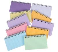 VERDANVERSE 10 Pcs Small Spiral Notepad Paper Memo with Wirebound Rings