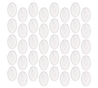 VERDANVERSE 100 Pairs Clear Silicone Push-in Nose Pads for Glasses Anti-Slip Replacement Eyeglass Nose Pieces Inserts for Sunglasses and Eyewear Repair Fit