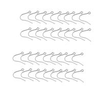 VERDANVERSE 100pcs Stainless Steel Earring Hooks Wire DIY Accessories for Women Simple Parts for Daily Wear and Party Gifts