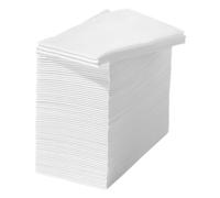 VERDANVERSE 100pcs Thick Disposable Guest Towels White Floral Paper Napkins for Banquets Bridal Shower Wedding Birthday Party Large Folded Serviettes for Elegant Dining and Clean Environment