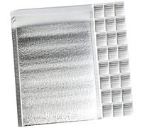 VERDANVERSE 100pcs Thickened Aluminum Foil Insulated Package Bags Multi Function Household Thermal Pouches with Lining for Hot and Cold Food Storage Insulation Bags