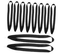 VERDANVERSE 10pcs Black Medal Ribbons with Hooks Polyester Award Lanyards for Sports Competitions Party Prizes and Student Recognition Multi-Function Neck Straps for Secure Medal Display