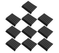 VERDANVERSE 10pcs Clip-on Fish Tank Filter Baffle Set, Black Plastic Aquarium Water Return Diverter Shield, Abrasion-resistant Flow Diffuser Plate, Reduces Strong Currents for Calm Surface