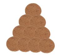 VERDANVERSE 10pcs Coconut Fiber Nesting Pads for Pigeons and Birds Round Mats for Eggs and Pet Nests Natural Breathable Substrate for Comfortable Nesting and Leak Protection
