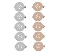 VERDANVERSE 10pcs DIY Brooch Bases with Safety Pins Round Copper Brooch Trays for Jewelry Making Accessories Gold Silver Mixed Breastpin Components for Custom Craft Projects