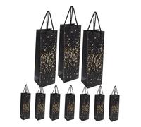 VERDANVERSE 10pcs Elegant Wine Bags Dazzling Design Sturdy Base for Secure Transport for Weddings Anniversaries Birthdays and Christmas Present Wrapping