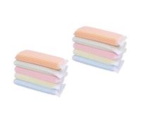 VERDANVERSE 10pcs Non-Scratch Scouring Pads Kitchen Dish Washing Cloths Multi-use Sponge Rags for Bathroom and Household Cleaning with Powerful Scrubbing Surface Random Color