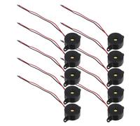 VERDANVERSE 10pcs Piezoelectric Buzzer Dc Active Electric Buzzers High Decibel Continuous Sound for Alarms Physics Projects Car Indicators Safety Alerts
