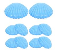 VERDANVERSE 10pcs Plastic Shell Shaped Candy Box for Weddings and Celebration Occasions, Decorative Blue Mini Seashell Jewelry Storage Case for Small Items and Trinkets