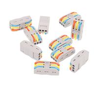 VERDANVERSE 10pcs Quick Connect Electrical Wire Connector Block out Splice Terminal Flame Insulation Compact Design for Efficient Wiring Projects
