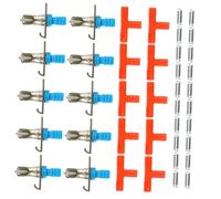 VERDANVERSE 10pcs Rabbit Automatic Waterer with Spring Design Drinker Stable and Install Pet Drinking Feeder for Rabbit Cages Convenient and Practical Water Fountain for Small Animals