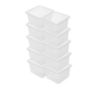 VERDANVERSE 10pcs Reptile Breeding Box Portable Transparent Insect Habitat Container for Tarantula Scorpion Gecko Frog Turtle with Sunbathing Hiding Space Easy-clean Terrarium Enclosure
