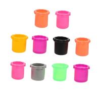 VERDANVERSE 10Pcs Wireless Microphone Bottom Rod Sleeves Silicone Protection Holders for Mic Base Random Colors Secure Fit for Various Microphones Convenient Installation Random Color