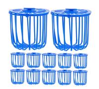 VERDANVERSE 12pcs Bird Feeder Basket Hanging Fruit Vegetable Holder with Hooks for Parrot Cage Space-saving Food Storage Cage Accessories and Home Decor