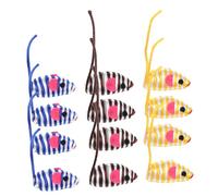 VERDANVERSE 12pcs Cat Mouse Elastic Rope Interactive Funny Mice for Cats and Kittens Random Color Durable Design to Keep Pets Engaged and Protect Furniture Random Color