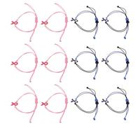 VERDANVERSE 12pcs Handmade Braided Cord Bracelets Adjustable Inspirational Jewelry for Women Mental Health Awareness Charity Festival Accessories