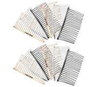 VERDANVERSE 12pcs Metal Hair Side Combs with 20 Teeth Each, Rust Resistant and Gentle on Hair and Scalp, for Brides at Balls or Prom Events