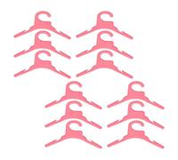 VERDANVERSE 12pcs Plastic Pet Clothes Hangers with Secure Hooks Lightweight Dog and Cat Coat Rack Organizer for Indoor Outdoor Use Easy Installation and Portable Design for Festival Party