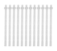 VERDANVERSE 12pcs Pneumatic Toilet Flush Button Replacement Extended Thread Rods Easy Replacement Plastic Toilet Button Rods Repair