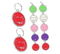 VERDANVERSE 12pcs Stainless Steel Cat Id Tags Round Engraving Blanks Lightweight Pet Name Pendants Kitten Tags Polished Surface for Kitten and Cat Accessories Random Color