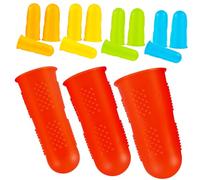 VERDANVERSE 15 Pcs Silicone Finger Protectors for Sewing and Crafts Heat-Resistant Finger Caps with Flexible Fit Multi for and Needlework Protection