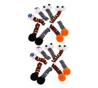 VERDANVERSE 16pcs Halloween Cat Spring Plush Spiral Coil Balls Interactive Chew Bite for Kitten Indoor Hunting Play Enrichment Festive Holiday