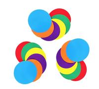 VERDANVERSE 18pcs Non Slip Tpr Circle Spot Markers for Sports Training with Portable Bag, Precision Spot Placement for Floor and Carpet Use, for Games and Physical Education Sessions