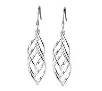 VERDANVERSE 1Pair Fashion Twisted Ear Drop Earrings for Women Elegant Dangler Jewelry Minimalist Design Skin Friendly present for Mothers Day Birthday Statement Accessory