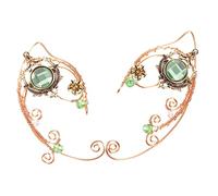 VERDANVERSE 1Pair Leaf Elf Ear Non Pierced Earrings for Women Creative Clip Jewelry for Halloween Cosplay Christmas and Parties Lightweight Design Stylish Ear Accessories