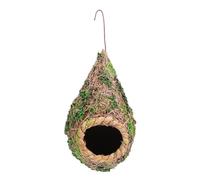 VERDANVERSE 1pcs Hanging Bird House Straw Woven Birdhouse Comfortable Environmentally Friendly Creative Nest for Indoor Balcony Decoration Small Birds