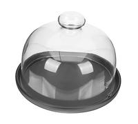 VERDANVERSE 1Set Premium Ceramic Cake Plate with Dome Fruit Foretaste Plate with Transparent Lid for Desserts Snacks and Breads Elegant Display Stand for Weddings Parties and Events