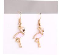 VERDANVERSE 2 Pairs Bohemian Flamingo Dangle Earrings for Women Drop Animal Charm Jewelry Lightweight Boho Style Fashion Accessories Teens