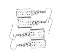 VERDANVERSE 2 Pairs Punk Style Chopper Dangle Earrings Vintage Silver Knife Shape Jewelry for Women Men Creative Gothic Fashion Accessories for Parties Daily Wear Family Gatherings Unique Ear