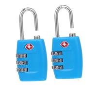 VERDANVERSE 2 Pcs TSA Approved Metal Luggage Locks Combination Padlocks for Travel Suitcases Lockers Outdoor Gates Backpacks Cabinets Resettable Code Blue