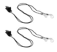 VERDANVERSE 2 Set Silicone Hearing Aid Lanyard Anti-Loss Earbud Strap with Secure Audiophone Clip Soft Protective Rope for Comfortable All-Day Wear and Active Use