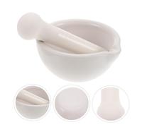 VERDANVERSE 2 Sets Porcelain Mortar and Pestle Kit Ceramic Bowls with Smooth Edges for Spice and Crushing Kitchenware Tool for Pharmacy and Culinary Use Easy to Clean