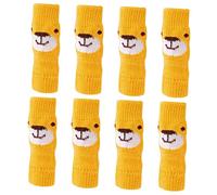 VERDANVERSE 2 Sets Slip Dog Socks Yellow Pet Leg Covers for Puppies Non Skid Paw Protectors for Indoor Outdoor Use Warm Soft Skin Friendly Pet Supplies