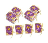 VERDANVERSE 20 Pcs Eid Mubarak Candy Packaging Boxes Elegant Book Shaped Paper Containers for Party Favors Sturdy Paperboard Gift Boxes for Ramadan and Eid Al Fitr Celebrations