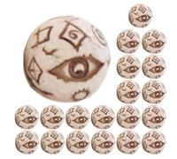 VERDANVERSE 20pcs Beige Resin Aquarium Gravel Pebbles, Realistic round Decorative Rocks for Fish Tank Aquarium Decoration and Succulent Vase, for Aquascaping and Outdoor Landscaping