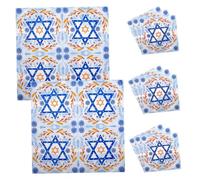 VERDANVERSE 20pcs Hanukkah Disposable Napkins Star of Soft Absorbent Paper Towels for Holiday Table Decor and Party Cleanup Festive Jewish Celebration Essentials