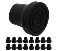 VERDANVERSE 20pcs Heavy Duty Rubber Replacement Cane Tips for Walking Sticks and Crutches Non-Slip Mobility Support Pads for Seniors Hiking Pole Feet Protectors for Indoor and Outdoor Use